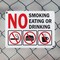 Signmission No Smoking Eating or Drinking with Graphic OSHA ANSI Sign, Plastic, 10in W x 7in L, 2PK OS-2PACK-MISC-P-710-L-19502 - alternate 2